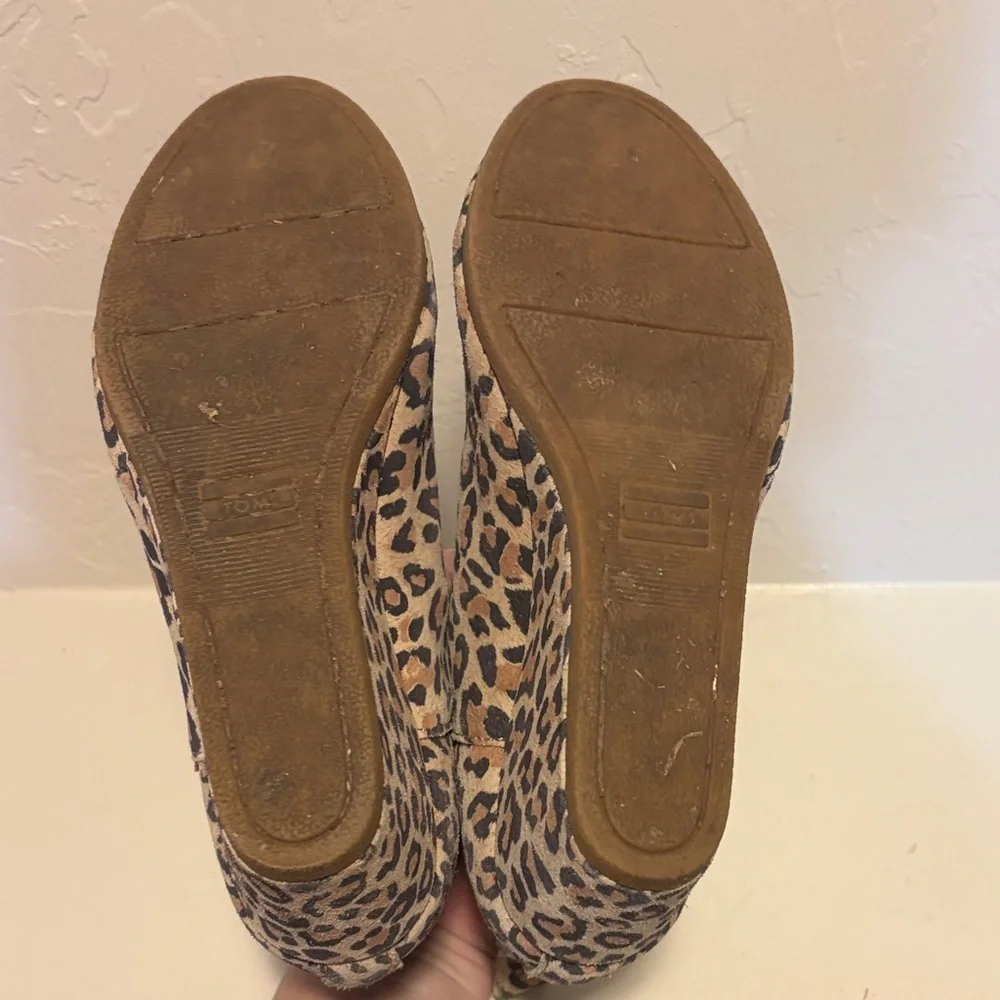 Toms Leopard Print Ankle Booties